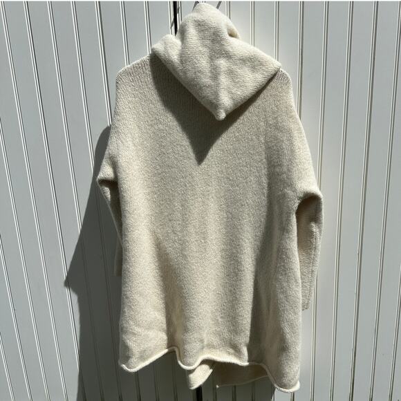 Lauren Manoogian Capote Alpaca Wool Coat Coatigan Hooded Sweater Jacket Cardigan - Picture 3 of 16